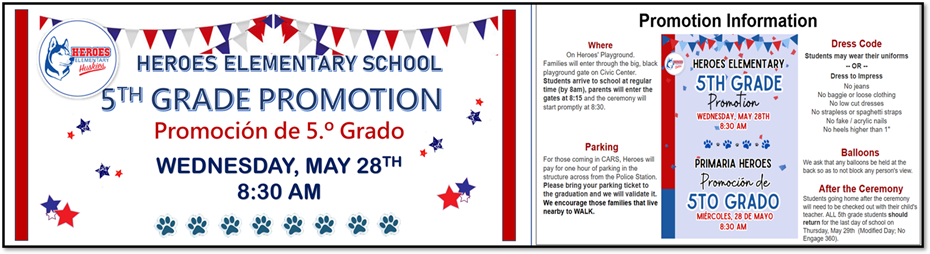 5th Grade Promotion Information
